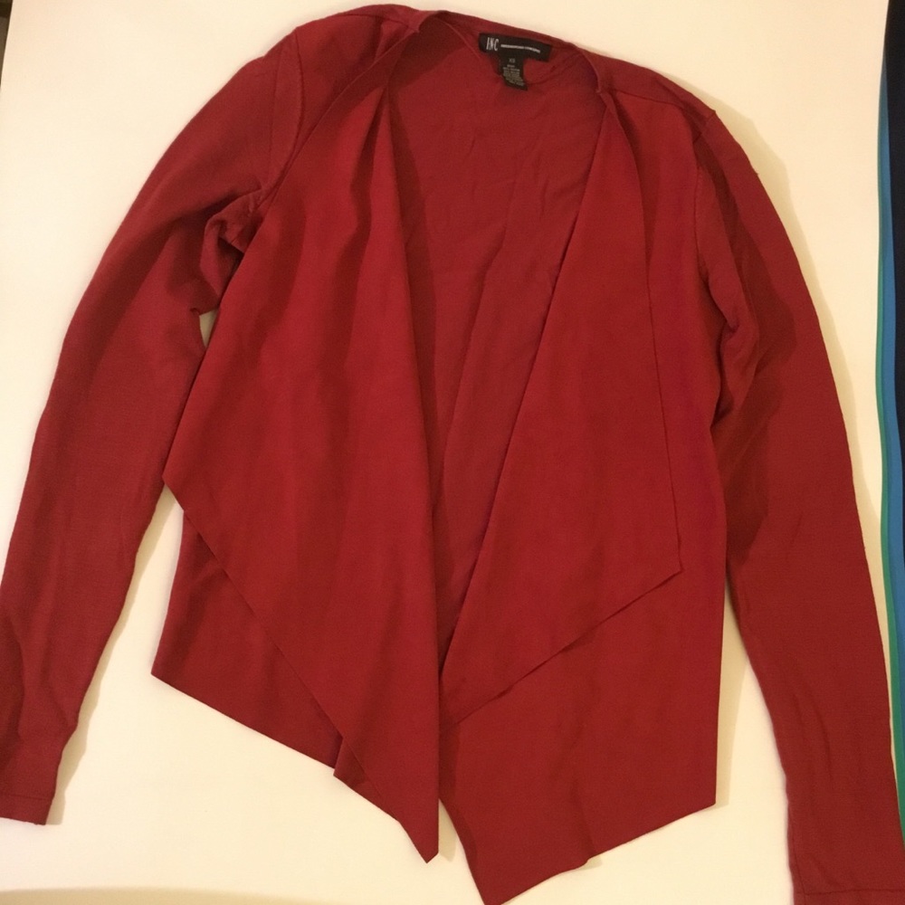 INC Cardigan with Suede Panels